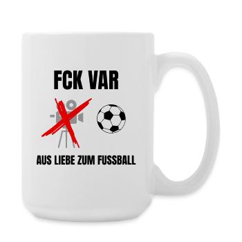 FCK VAR - Große Tasse 440 ml - Weiß - Rechts