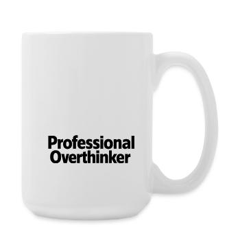 Professional Overthinker Minimalist - Large Mug 440 ml - white - Right