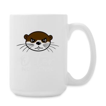 Otter Nonsense Lustig Wortspiel Otter Liebe Spruch - Große Tasse 440 ml - Weiß - Rechts