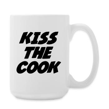 Embrasse le cuisinier - cuisine - Grande tasse 440 ml - blanc - Droite