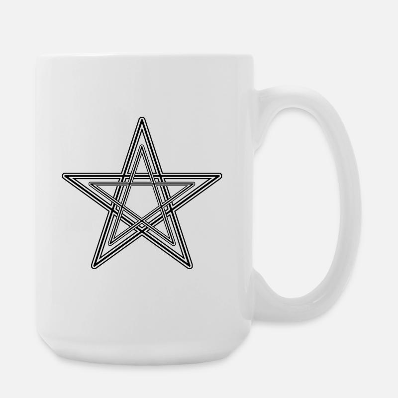 Pentgram / Drudenfuß - Large Mug 440 ml - white