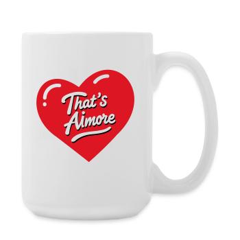 C’est le jeu de mots « AiMore » avec elle - Grande tasse 440 ml - blanc - Droite