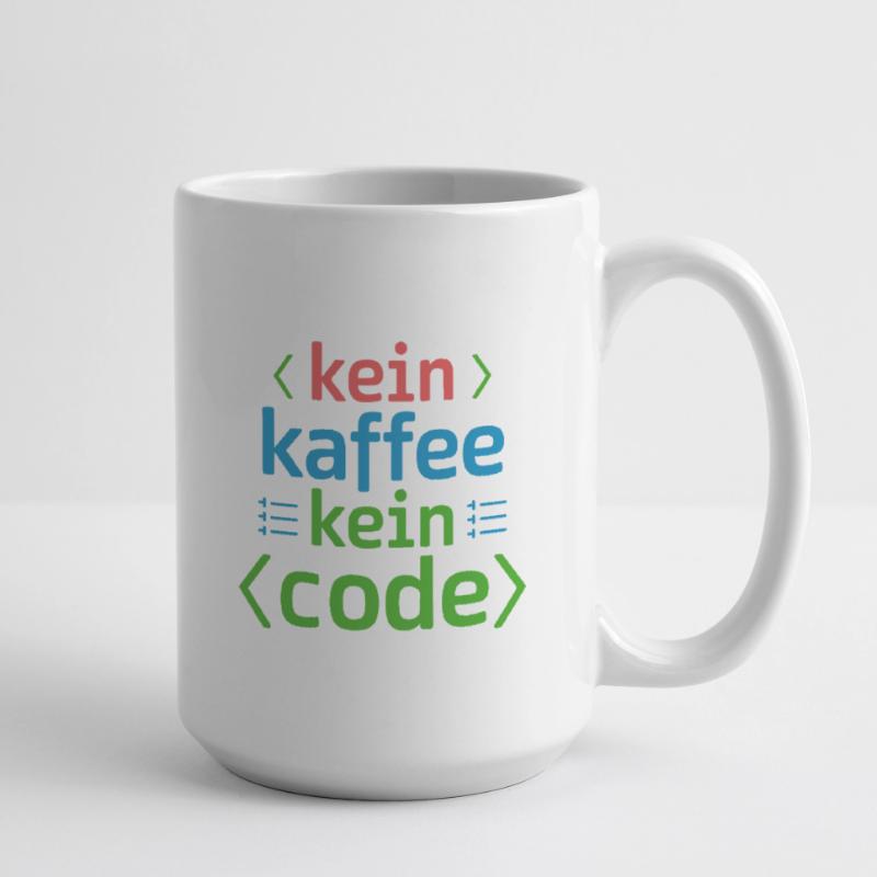 Kein Kaffee Kein Code Programmierer Informatiker Große Tasse 440 ml