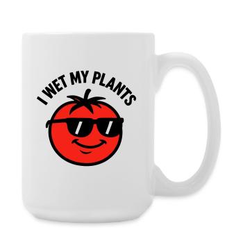 I wet my plants tomato gardening - Large Mug 440 ml - white - Right