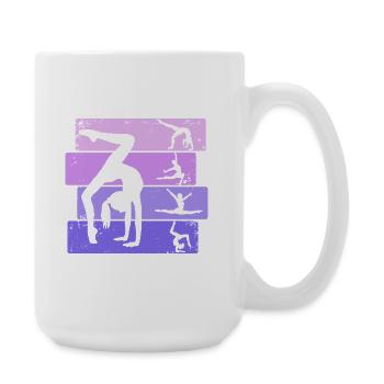 Gymnast Girl Gymnastics Gymnastics Acrobatics - Large Mug 440 ml - white - Right