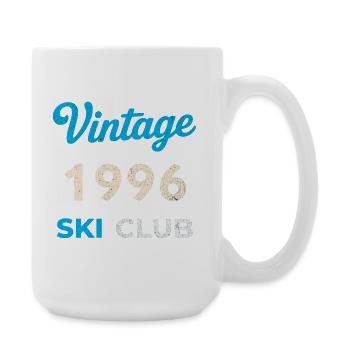 Vintage 1996 – Année de naissance rétro du Ski Club - Grande tasse 440 ml - blanc - Droite