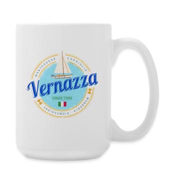 Vernazza Cinque Terre La Spezia Italien Souvenir - Große Tasse 440 ml - Weiß - Rechts