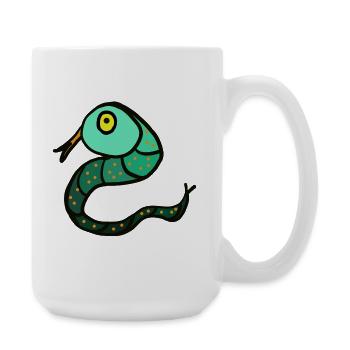 Snake Reptile Children - Large Mug 440 ml - white - Right