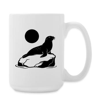 Siegel - Große Tasse 440 ml - Weiß - Rechts