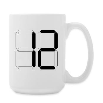 NUMÉRO 12 Douze Cadeaux d’anniversaire numériques - Grande tasse 440 ml - blanc - Droite