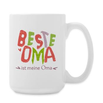 beste Oma - Große Tasse 440 ml - Weiß - Rechts