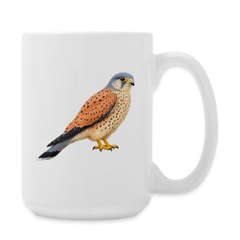 Common kestrel male - Large Mug 440 ml - white - Right