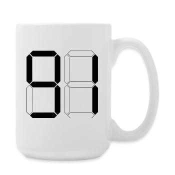 NUMBER 91 Ninety-One Gift Digital - Large Mug 440 ml - white - Right