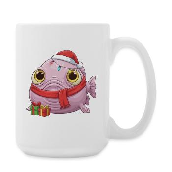 Drôle de Poisson-Blobfish - Noël avec... - Grande tasse 440 ml - blanc - Droite