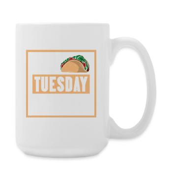 taco tuesday legend - Große Tasse 440 ml - Weiß - Rechts