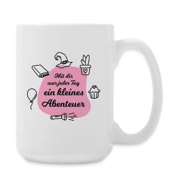 Kita Abschiedsgeschenk für die Erzieherin - Große Tasse 440 ml - Weiß - Rechts