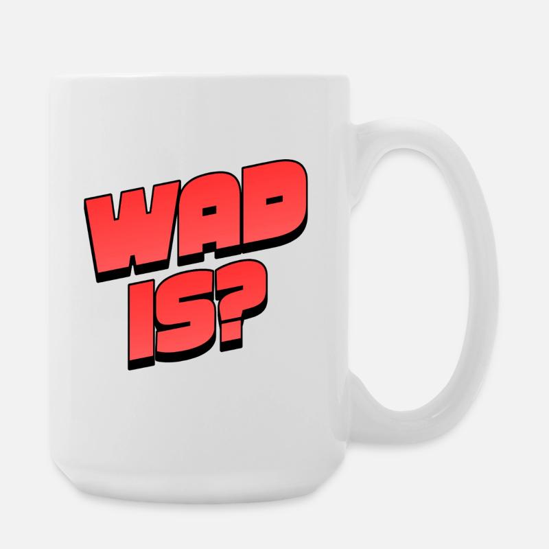 WAD 15 Neon Bold Typo - Große Tasse 440 ml - Weiß