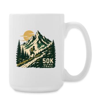 Trailrunning – Ultra Trail - Große Tasse 440 ml - Weiß - Rechts