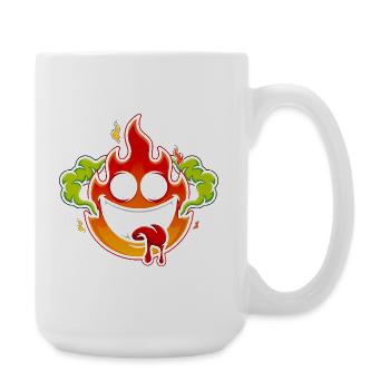 Monstre de Feu Fou - Grande tasse 440 ml - blanc - Droite