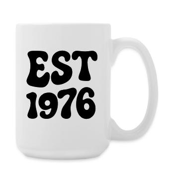 Born in 1976 - Large Mug 440 ml - white - Right