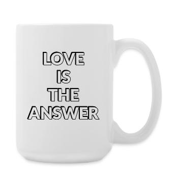 L’amour est la réponse - Grande tasse 440 ml - blanc - Droite
