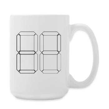 NUMBER 76 Seventy-Six Gift Digital - Large Mug 440 ml - white - Right