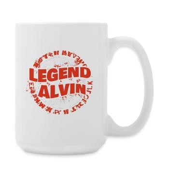 Alvin as a given name - Large Mug 440 ml - white - Right