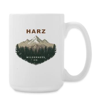 Co. de la Nature sauvage du Harz | Montagne Vintage - Grande tasse 440 ml - blanc - Droite