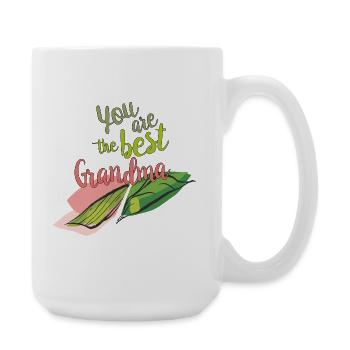 You're the best grandma - Large Mug 440 ml - white - Right