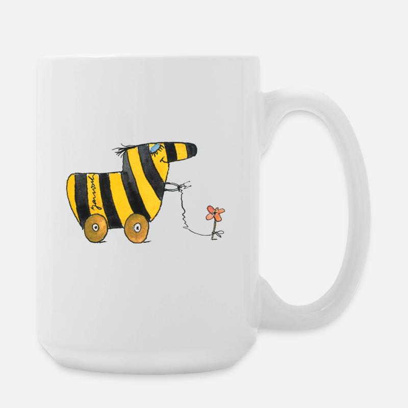 Janosch Tigerente Mit Blume - Große Tasse 440 ml - Weiß