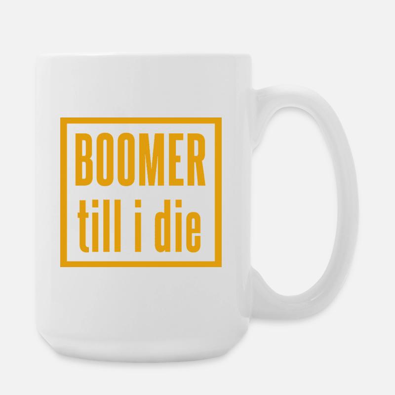 Conception de slogan Vintage Boomer - Grande tasse 440 ml - blanc