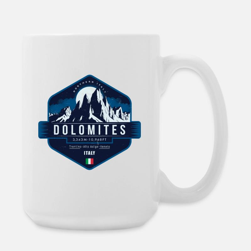 Dolomites , Italy - Large Mug 440 ml - white