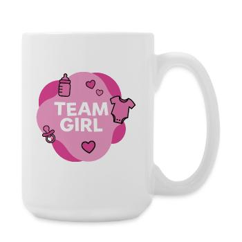 Conception de la douche de bébé de l’équipe de fille - Grande tasse 440 ml - blanc - Droite