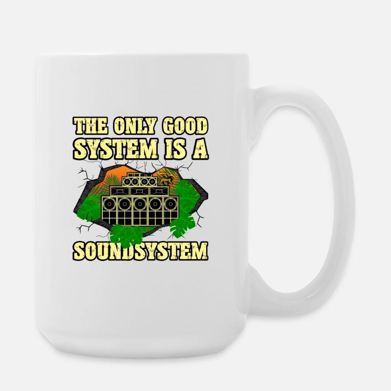 Dub Soundsystem - Large Mug 440 ml - white