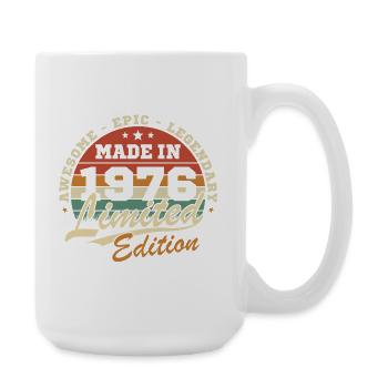 1976 Vintage Retro Geburtstagsgeschenk - Große Tasse 440 ml - Weiß - Rechts