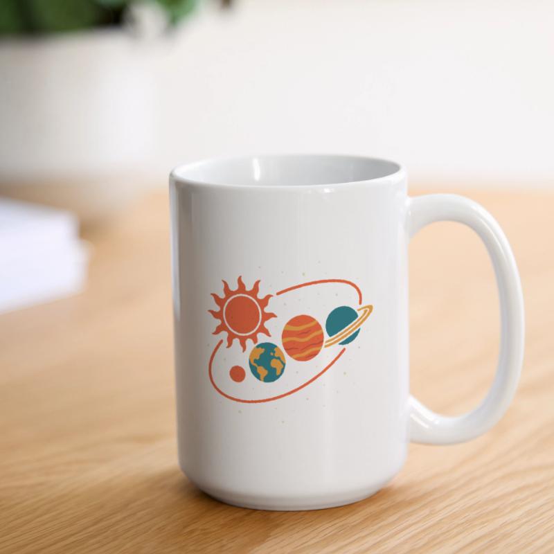 Explore Planets Solar System Universe Fun Large Mug 440 ml