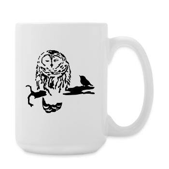 Owl - Large Mug 440 ml - white - Right