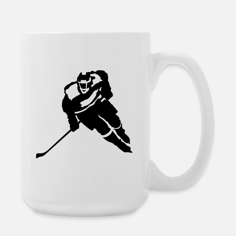 Eishockey - Große Tasse 440 ml - Weiß