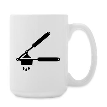 Garlic press or spaetzle press - Large Mug 440 ml - white - Right