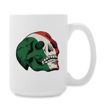 Illustration du drapeau italien du crâne - Grande tasse 440 ml - blanc - Droite