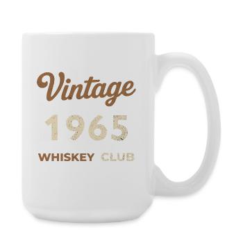 Vintage 1965 – Whiskey Club Retro Geburtsjahr - Große Tasse 440 ml - Weiß - Rechts