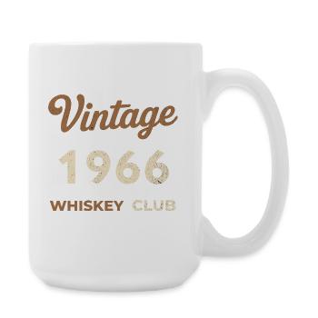Vintage 1966 – Whiskey Club Retro Geburtsjahr - Große Tasse 440 ml - Weiß - Rechts