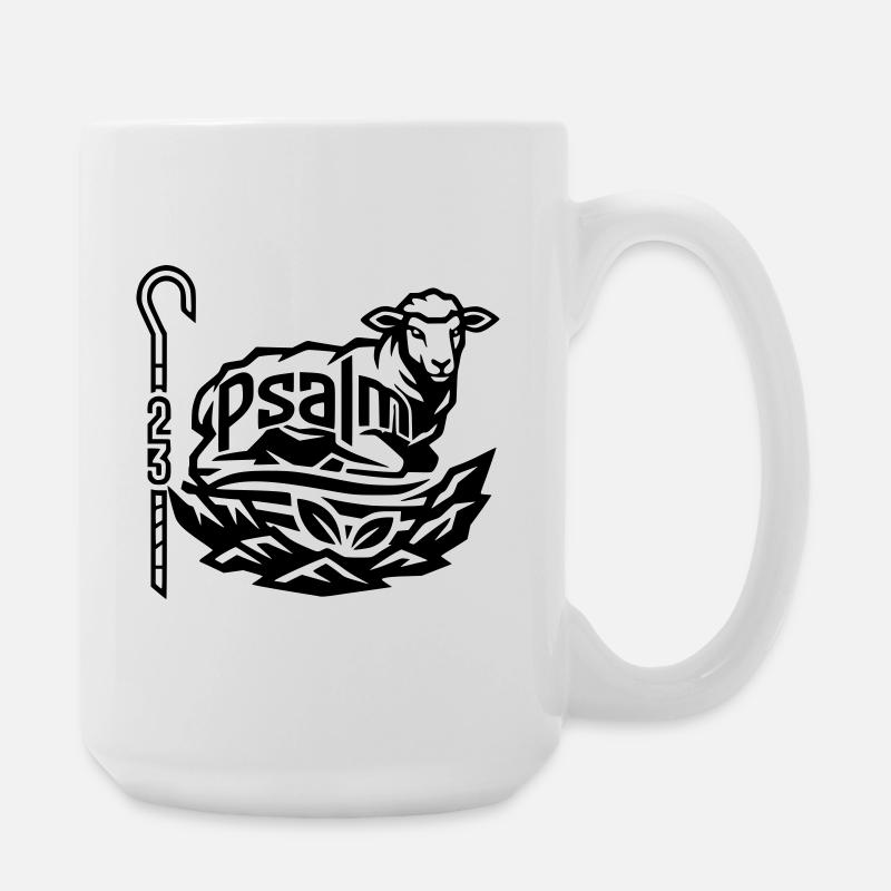 Psalm23 - Große Tasse 440 ml - Weiß