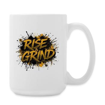 Rise & Grind Graffiti - Large Mug 440 ml - white - Right