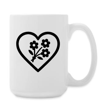 Heart + Florist – Super Florist - Large Mug 440 ml - white - Right