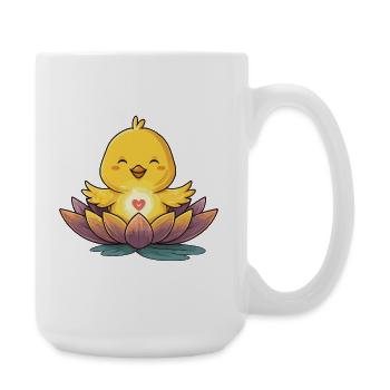 Lotus Chick Heart Light - Large Mug 440 ml - white - Right
