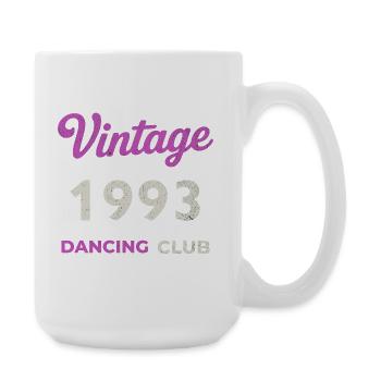 Vintage 1993 – Année de naissance rétro du Dancing Club - Grande tasse 440 ml - blanc - Droite