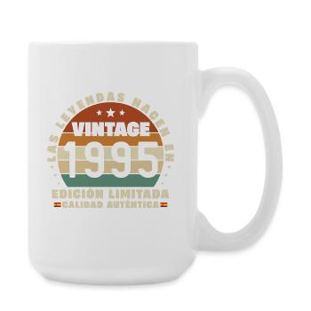 1995 Retro Vintage Birthday Gift - Large Mug 440 ml - white - Right