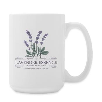 Lavender Vintage - Large Mug 440 ml - white - Right