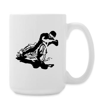 Motocross - Große Tasse 440 ml - Weiß - Rechts